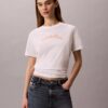 Κλασικό T-shirt με γραφικό λογότυπο από φελτ Κλασικό T-shirt με γραφικό λογότυπο από φελτ