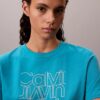 Κλασικό T-shirt με γραφικό λογότυπο με γκλίτερ