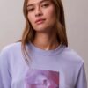 Κλασικό T-shirt με γραφικό λογότυπο με λουλούδια