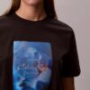 Κλασικό T-shirt με γραφικό λογότυπο με λουλούδια