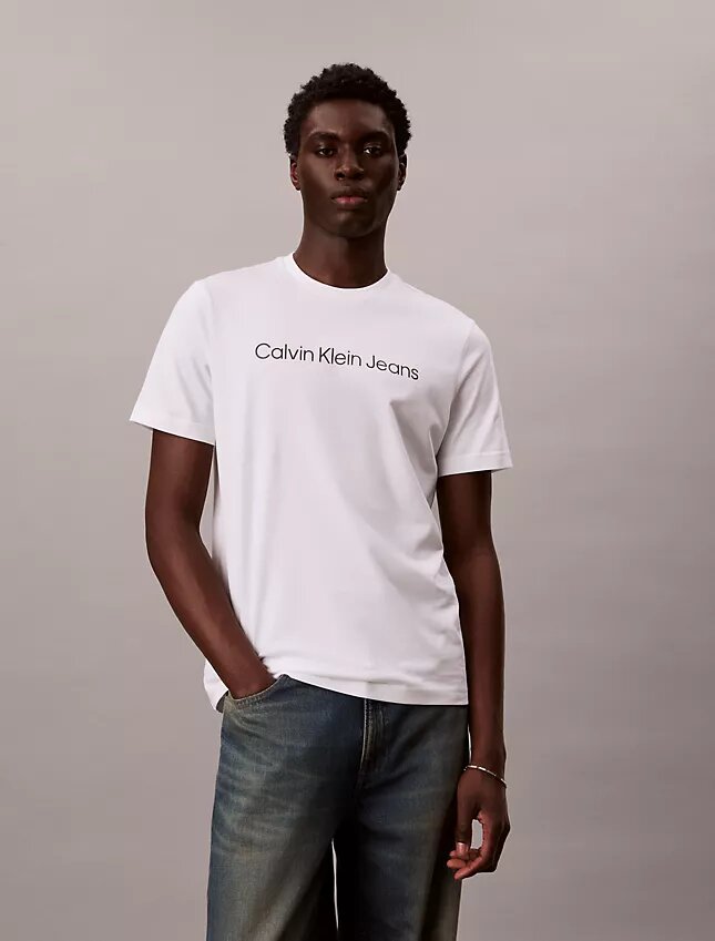 Κλασικό T-shirt με γραφικό λογότυπο σε foil Κλασικό T-shirt με γραφικό λογότυπο σε foil