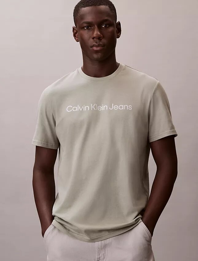 Κλασικό T-shirt με γραφικό λογότυπο σε foil Κλασικό T-shirt με γραφικό λογότυπο σε foil