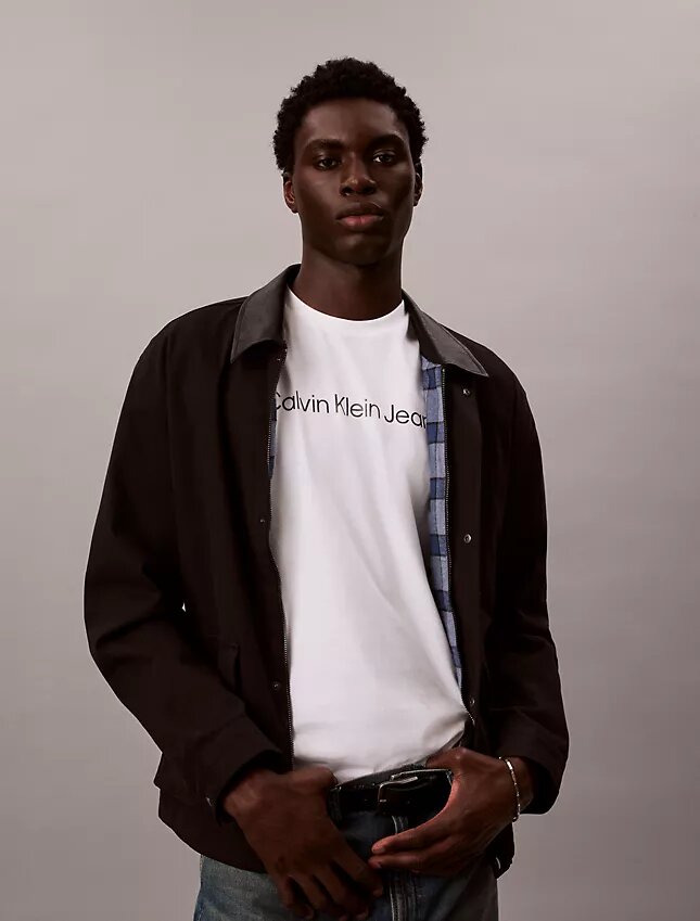 Κλασικό T-shirt με γραφικό λογότυπο σε foil Κλασικό T-shirt με γραφικό λογότυπο σε foil
