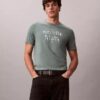 Κλασικό T-shirt με γραφικό λογότυπο σε σκιώδη απόδοση Κλασικό T-shirt με γραφικό λογότυπο σε σκιώδη απόδοση