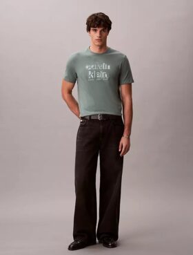 Κλασικό T-shirt με γραφικό λογότυπο σε σκιώδη απόδοση