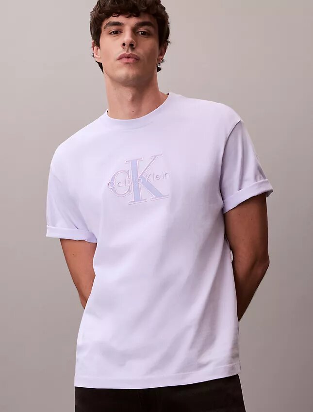 Κλασικό T-shirt με γραφικό Monologo Κλασικό T-shirt με γραφικό Monologo