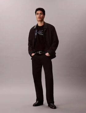Κλασικό T-shirt με γραφικό μοτίβο Monogram Line