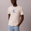 Κλασικό T-shirt με γραφικό ρίγα Monologo