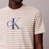 Κλασικό T-shirt με γραφικό ρίγα Monologo