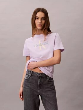 Κλασικό T-shirt με γραφικό Script Monologo