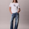 Κλασικό T-shirt με γραφικό Script Monologo Κλασικό T-shirt με γραφικό Script Monologo