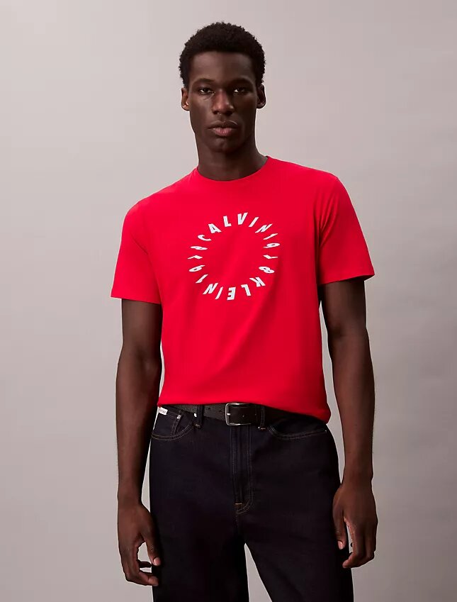 Κλασικό T-shirt με κυκλικό λογότυπο Κλασικό T-shirt με κυκλικό λογότυπο