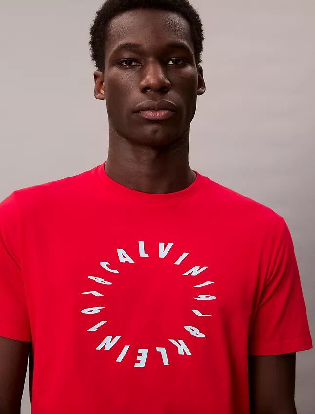 Κλασικό T-shirt με κυκλικό λογότυπο Κλασικό T-shirt με κυκλικό λογότυπο