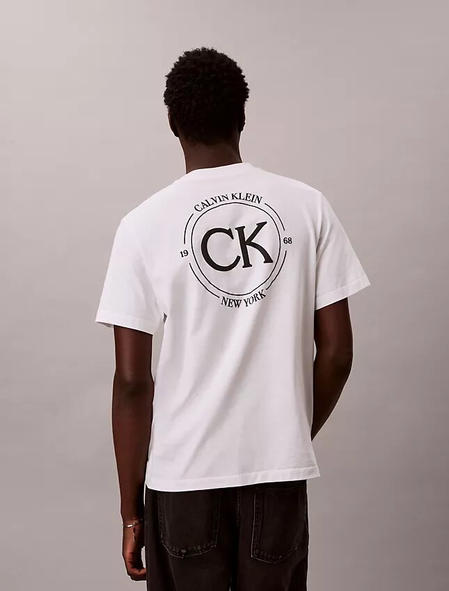 Κλασικό T-shirt με κυκλικό λογότυπο Κλασικό T-shirt με κυκλικό λογότυπο