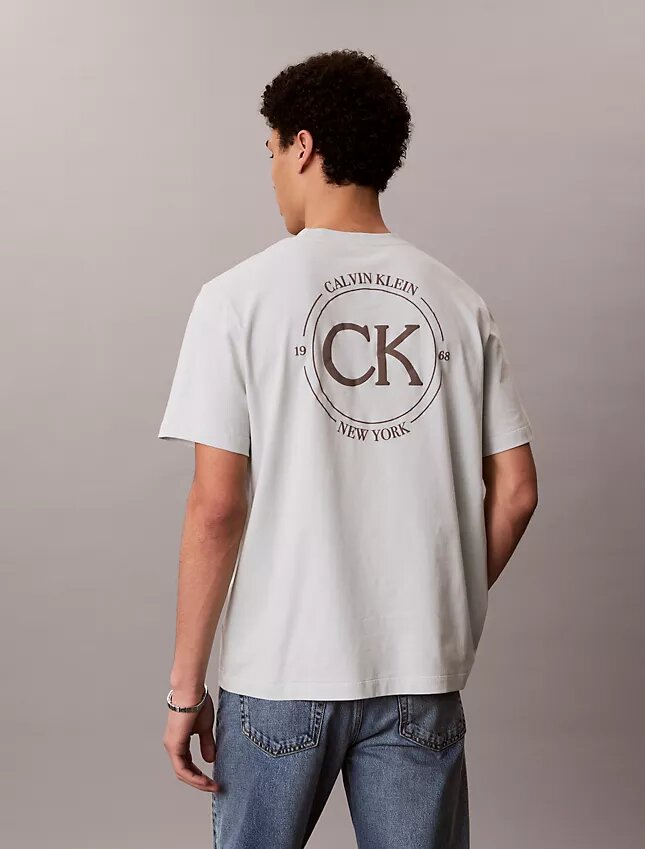 Κλασικό T-shirt με κυκλικό λογότυπο Κλασικό T-shirt με κυκλικό λογότυπο