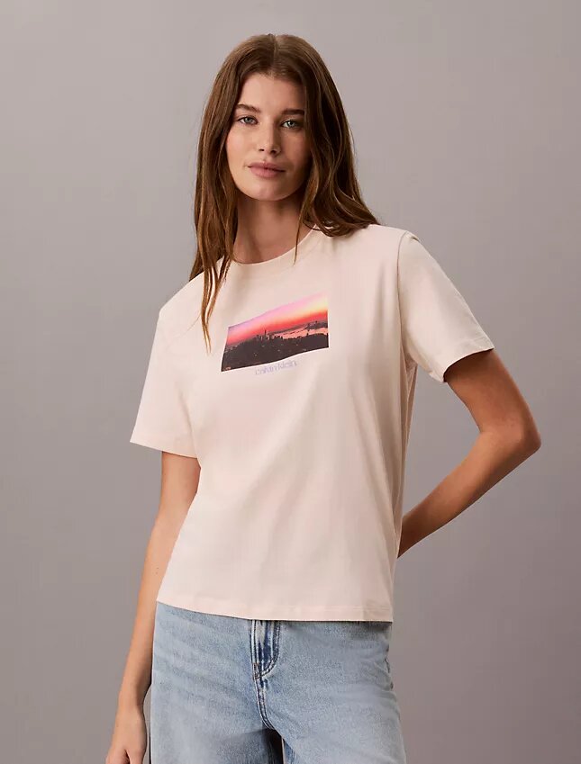 Κλασικό T-shirt με λογότυπο City Sunset Κλασικό T-shirt με λογότυπο City Sunset