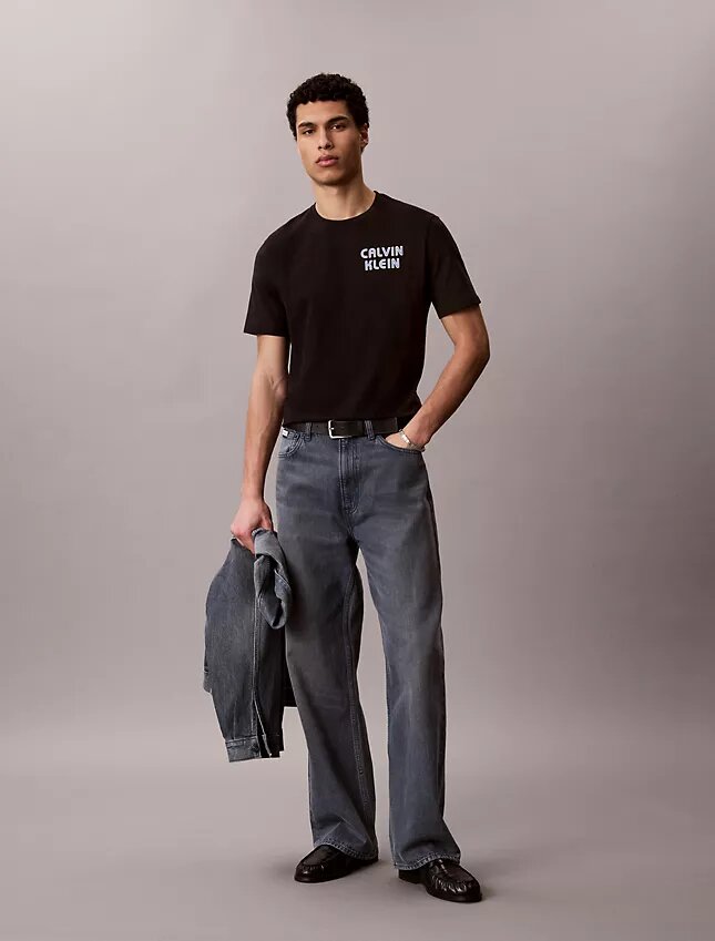 Κλασικό T-shirt με ρετρό λογότυπο Κλασικό T-shirt με ρετρό λογότυπο