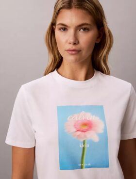 Κλασικό T-shirt με σχέδιο μαργαρίτα