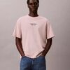 Κλασικό T-shirt με στρογγυλό λαιμό και ξεθωριασμένο λογότυπο