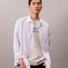 Κλασικό T-shirt με ξεθωριασμένο λογότυπο Κλασικό T-shirt με ξεθωριασμένο λογότυπο