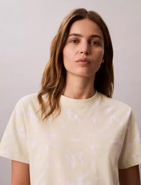 Κλασικό T-shirt με ξεθωριασμένο Monogram σε όλη την επιφάνεια
