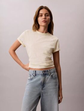 Κλασικό T-shirt με ξεθωριασμένο Monogram σε όλη την επιφάνεια