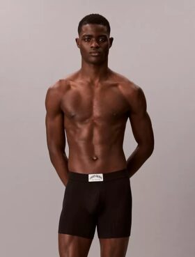 Κλασικό βαμβακερό Boxer Brief με ραβδώσεις Κλασικό βαμβακερό Boxer Brief με ραβδώσεις