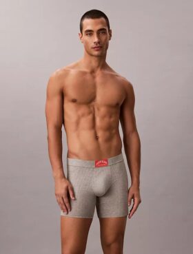 Κλασικό βαμβακερό Boxer Brief με ραβδώσεις