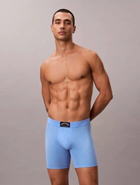 Κλασικό βαμβακερό Boxer Brief με ραβδώσεις