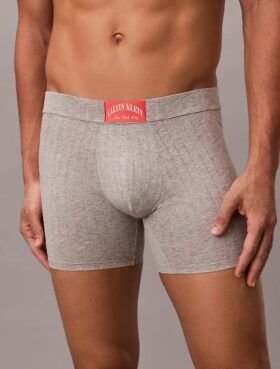 Κλασικό βαμβακερό Boxer Brief με ραβδώσεις