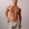 Κλασικό βαμβακερό Boxer Brief με ραβδώσεις