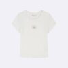 Κλασικό υφασμένο T-shirt Monologo για κορίτσια