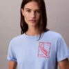 Κοντό, φαρδύ T-shirt με λογότυπο Κοντό, φαρδύ T-shirt με λογότυπο