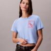 Κοντό, φαρδύ T-shirt με λογότυπο Κοντό, φαρδύ T-shirt με λογότυπο