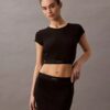 Κοντό μπλουζάκι από Cotton Stretch ύφασμα Κοντό μπλουζάκι από Cotton Stretch ύφασμα