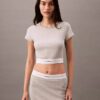 Κοντό μπλουζάκι από Cotton Stretch ύφασμα Κοντό μπλουζάκι από Cotton Stretch ύφασμα