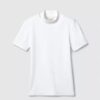 Κοντό T-shirt με στενή γραμμή και στρογγυλό λαιμό Κοντό T-shirt με στενή γραμμή και στρογγυλό λαιμό