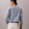 Κοντό τζιν Trucker Jacket χωρίς γιακά Κοντό τζιν Trucker Jacket χωρίς γιακά