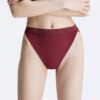 Κορδόνι Bikini με ψηλή μέση σε τόνους του ίδιου χρώματος Κορδόνι Bikini με ψηλή μέση σε τόνους του ίδιου χρώματος