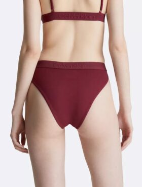 Κορδόνι Bikini με ψηλή μέση σε τόνους του ίδιου χρώματος