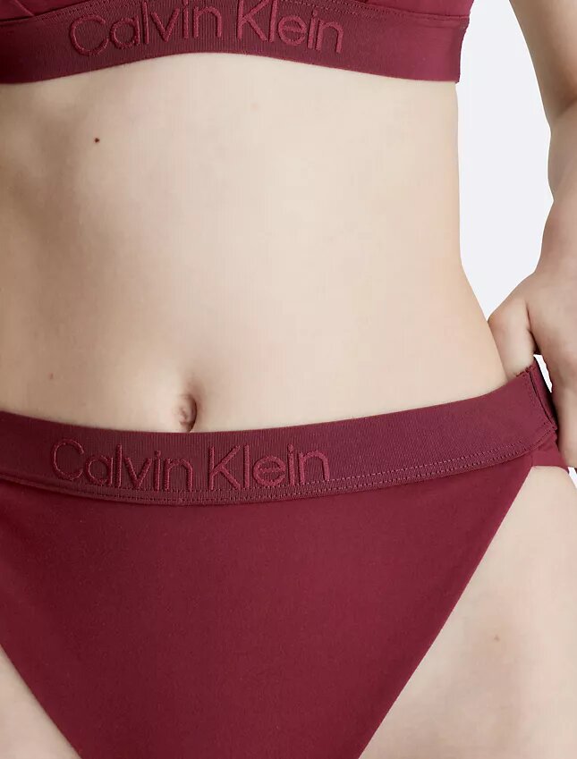 Κορδόνι Bikini με ψηλή μέση σε τόνους του ίδιου χρώματος Κορδόνι Bikini με ψηλή μέση σε τόνους του ίδιου χρώματος