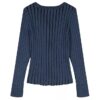 Κορίτσια ζακέτα με φαρδιά ραβδώσεις Κορίτσια ζακέτα με φαρδιά ραβδώσεις