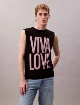 Marc Hundley Pride Viva Love Ανεπίσημο αμάνικο μπλουζάκι