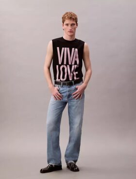 Marc Hundley Pride Viva Love Ανεπίσημο αμάνικο μπλουζάκι