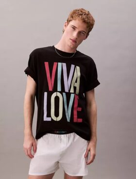 Marc Hundley Pride Viva Love Φαρδύ T-Shirt