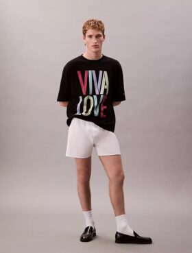 Marc Hundley Pride Viva Love Φαρδύ T-Shirt