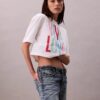 Marc Hundley Pride Viva Love Κοντό, άνετο T-shirt