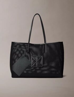 Μεγάλη τσάντα tote με λογότυπο