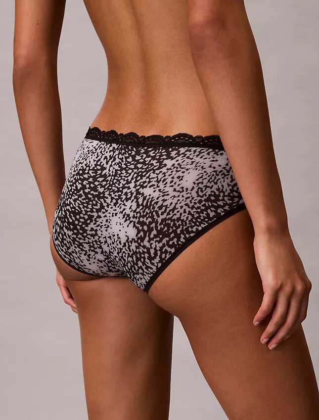Microfiber Stretch with Lace Hipster Microfiber Stretch with Lace Hipster