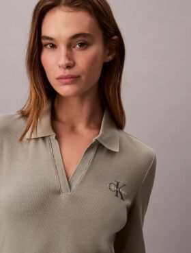 Μίνι φόρεμα Monologo Rib Polo